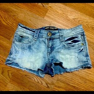 Wallflower Denim Blue Women's Shorts 7